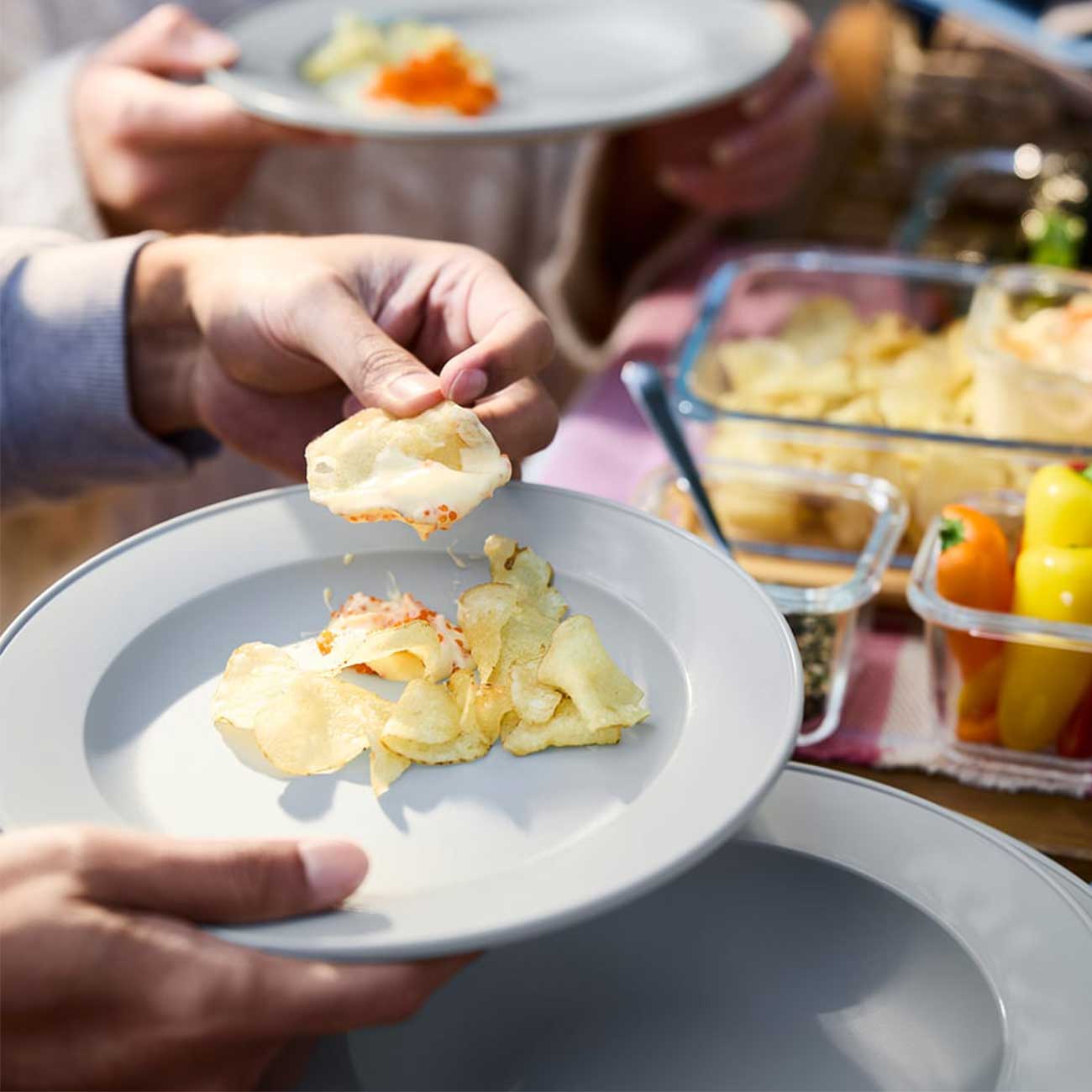 بشقاب میوه خوری ایکیا مدل IKEA SIMKRABBA